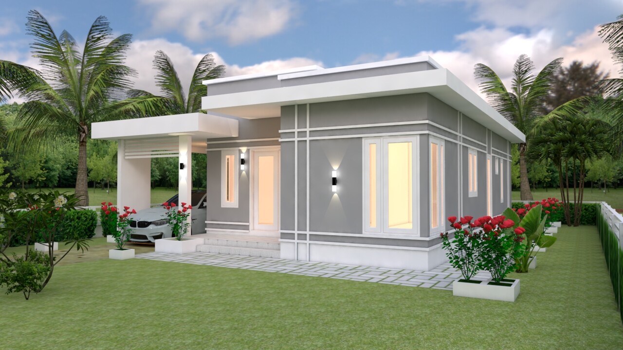 House Design Plan 9×12 Meter 30×40 Feet 3 Bedrooms Terrace Roof (A4 Hard Copy)