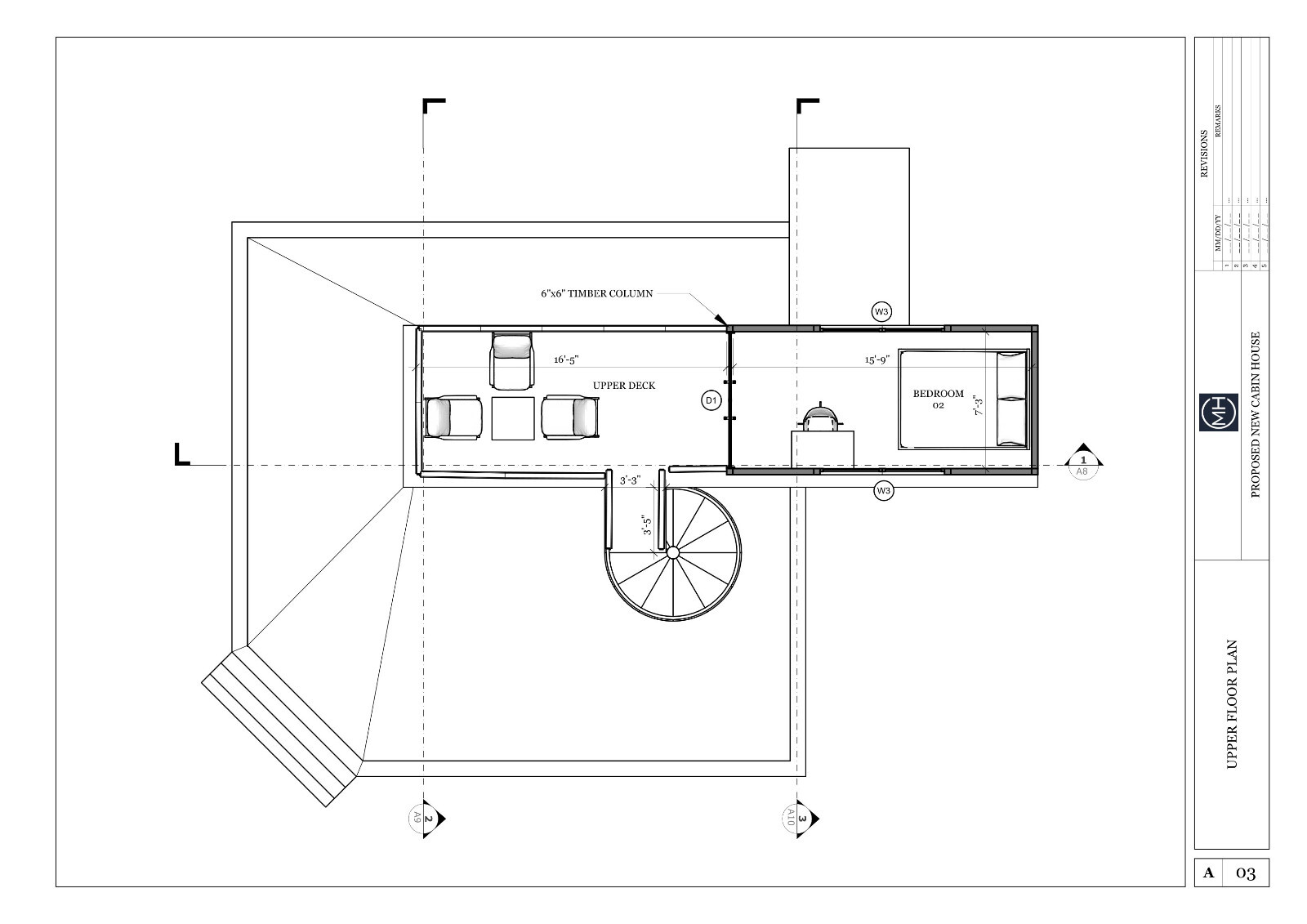 Modern Two Story Cabin House Plan 3D images DWG CAD File And PDF For Blueprint