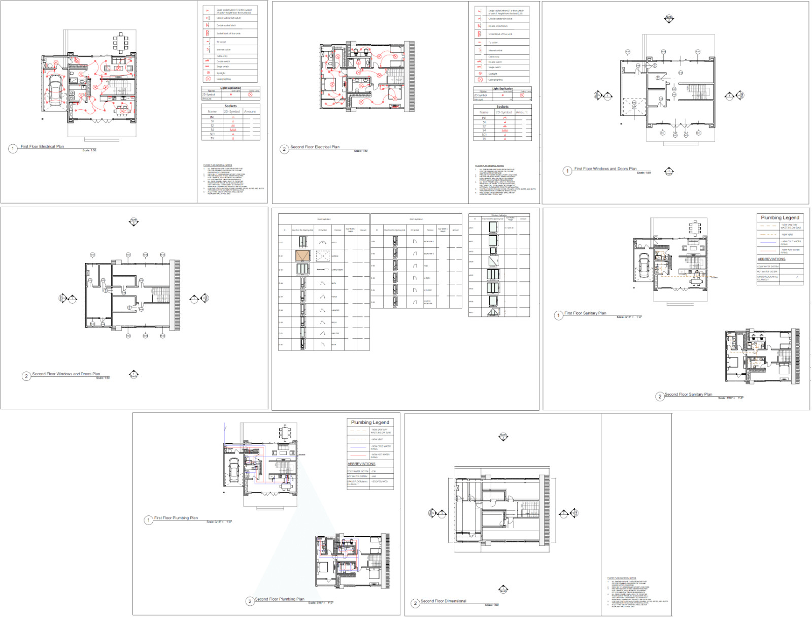 43’x29’ 3 Beds, 4 Baths Cozy A-Frame House Architecture Plans PDF Download.