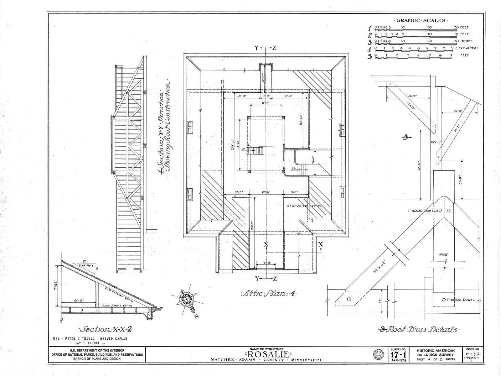 Rosalie, Natchez Southern Style Antebellum Mansion, architectural house plans