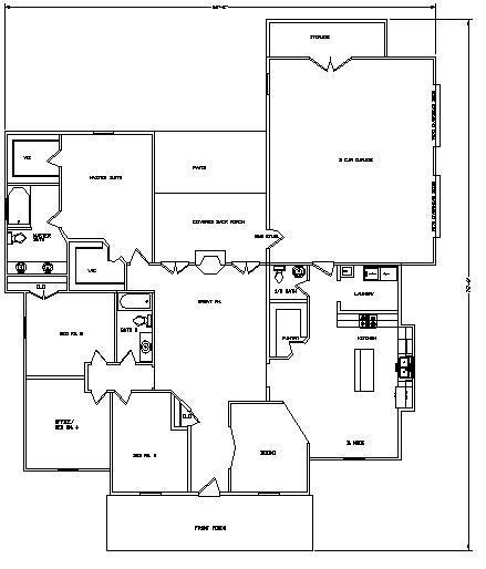 Abbigale 2161G 2 SIDING home, house plan 4 beds, 2.5 baths PDF