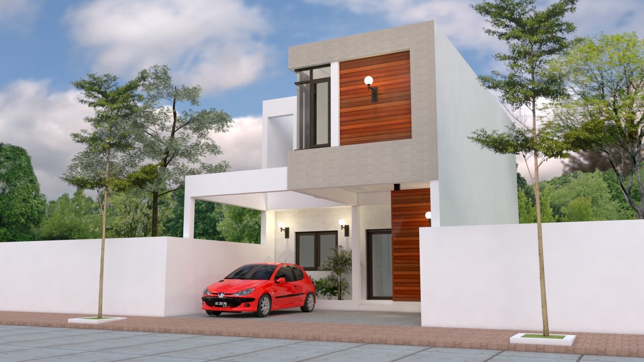 23×36 Feet House Plans 7×13 Meter 3 Beds 3 Baths Flat Roof PDF (A4 Hard Copy)