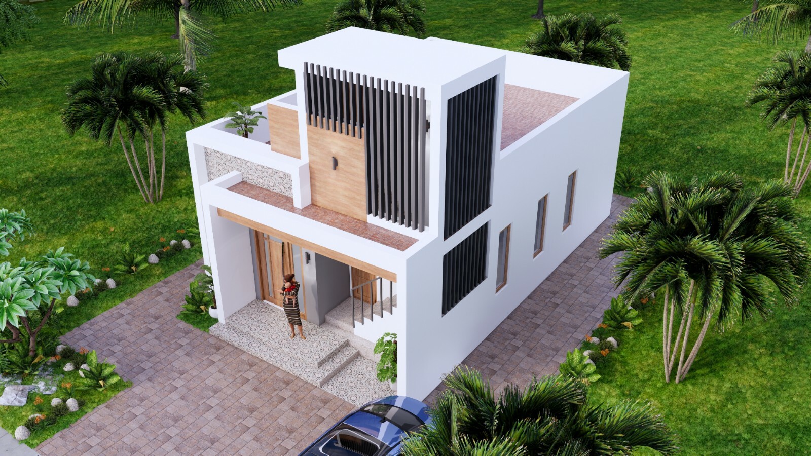 Custom Small House Plan 6×9 Meter 2 Bed 1 Bath 20×30 Feet Terrace (A4 Hard Copy)