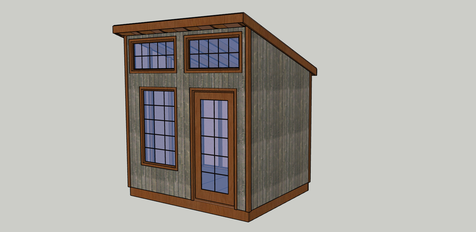 10 x 8 ft Garden/Tool Shed 6 Styles blueprints, lumber list -PDF