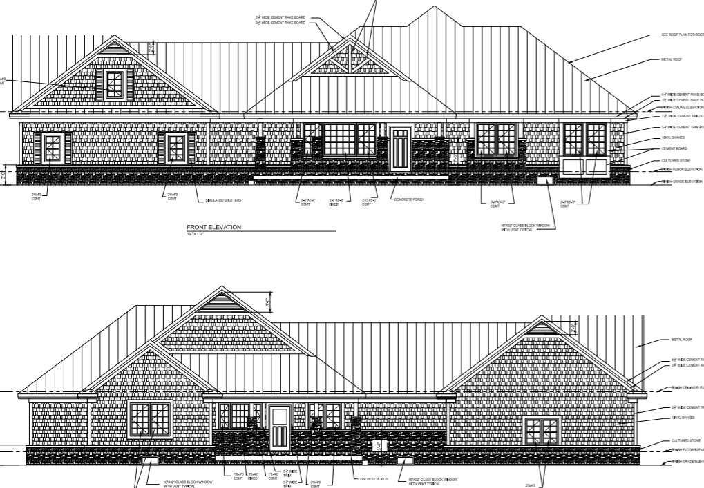 House Plan 2,162 SF RANCH WITH BASEMENT AND BONUS ROOM OVER GARAGE