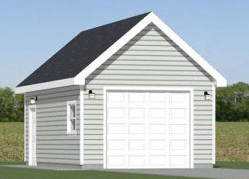 14×24 1-Car Garage — 336 sq ft — PDF Floor Plan — Model 7