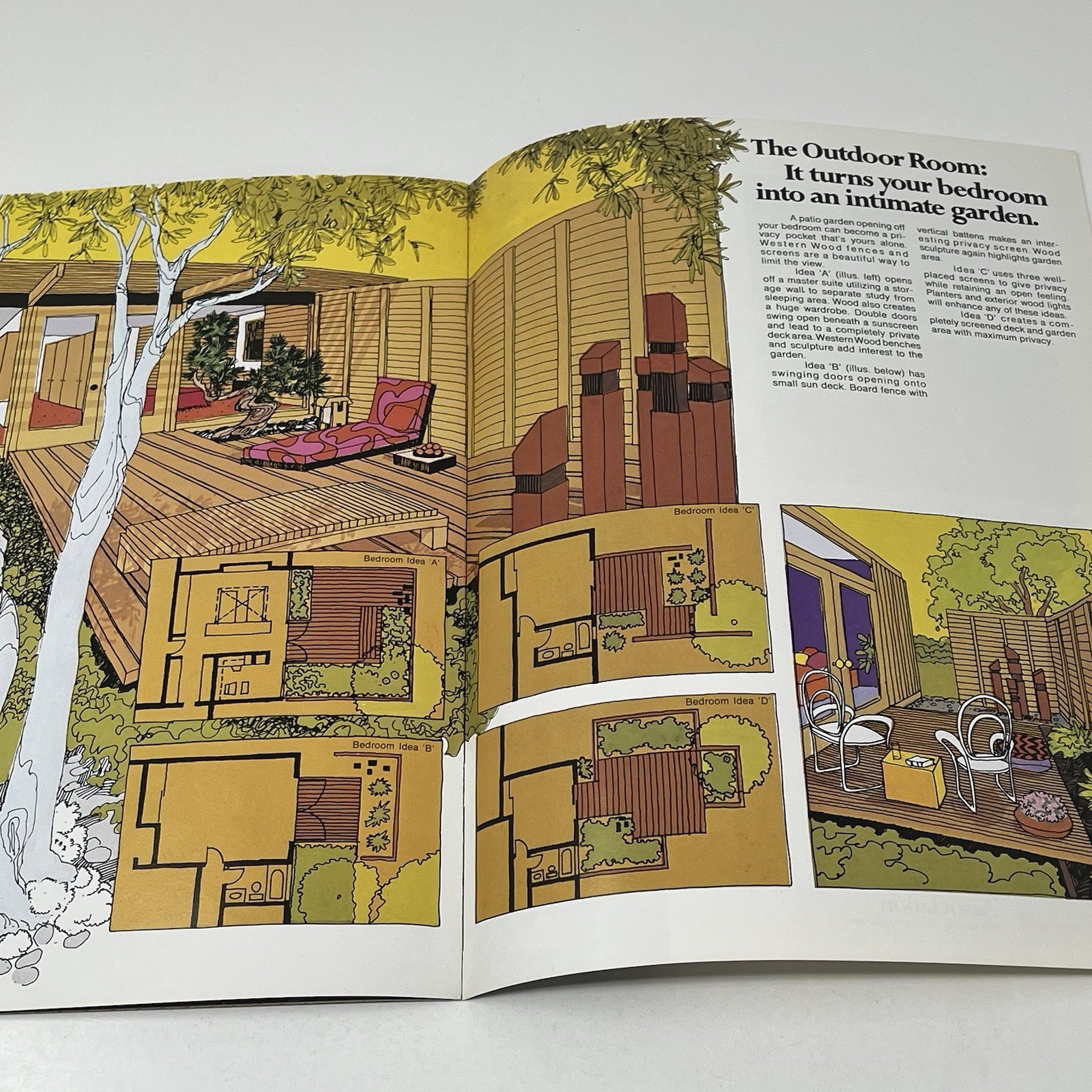 1960’s Western Wood Products The Outdoor Room House Design Idea Dealer Brochure