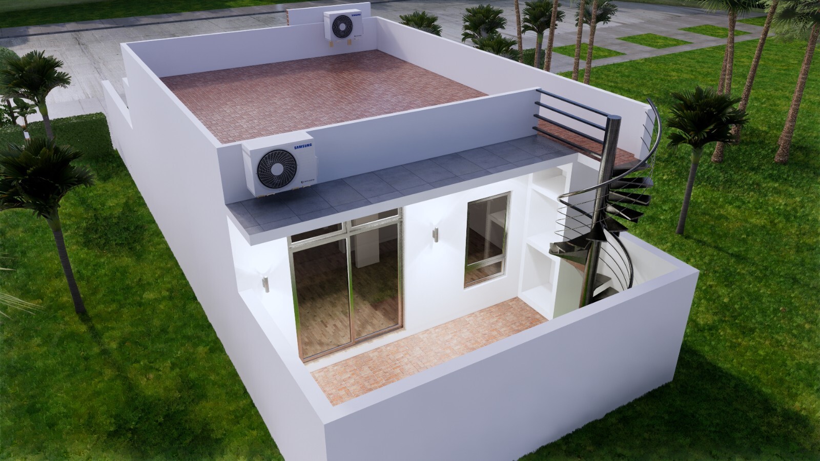 20×23 One Bedroom Small House Plan 6×7 Meter 1 Bath PDF Full Plan (A4 Hard Copy)