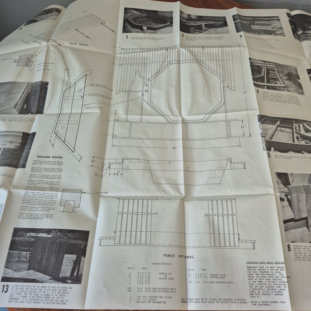 How To Plumb And Deck A Spa Large Foldable Plans Instructions by Don Runyan