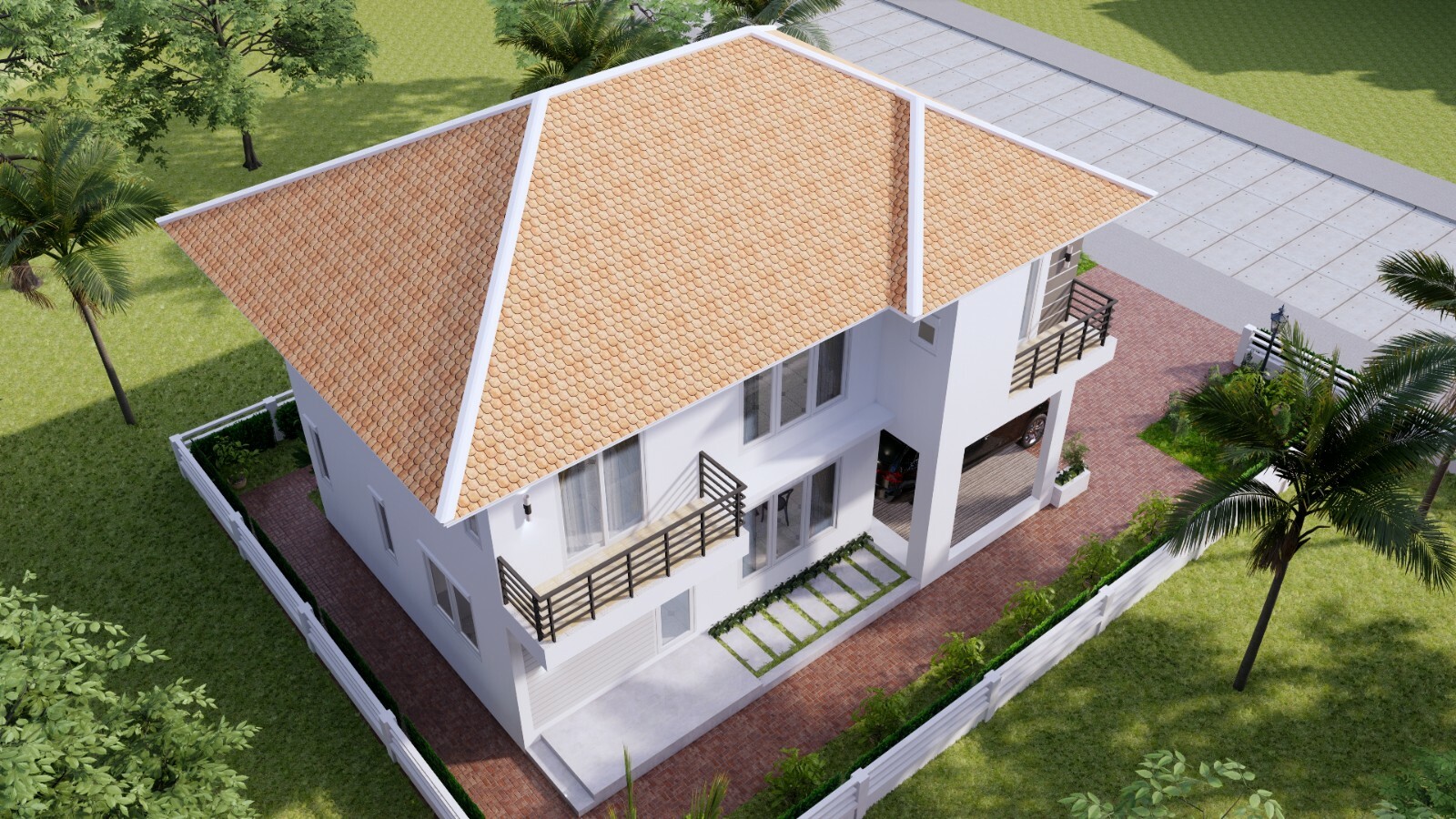 28×36 Feet House Design Plans 8.5×11 Meter 4 Beds 3 Bath PDF Plan (A4 Hard Copy)