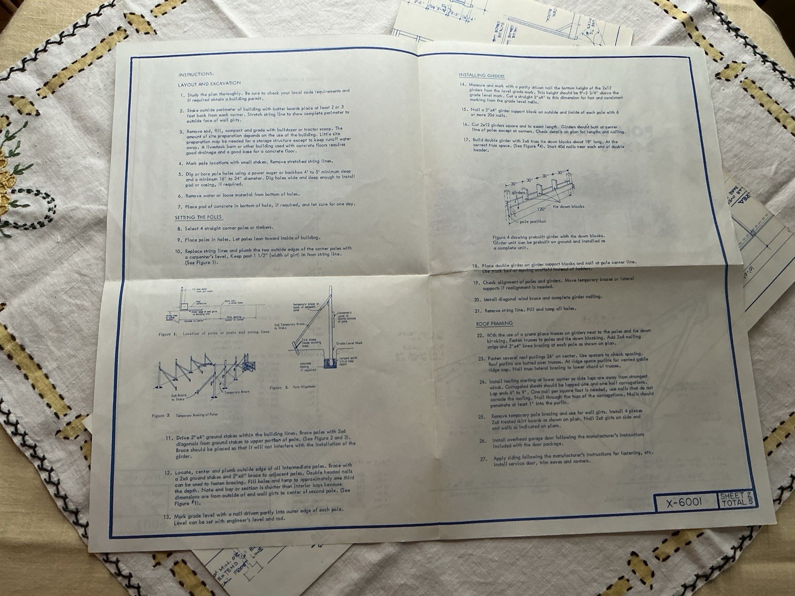 DIY Pole Building Barn EQ Shelter 24’ X 40’ X 10’ Plans, Material List NOS NPS