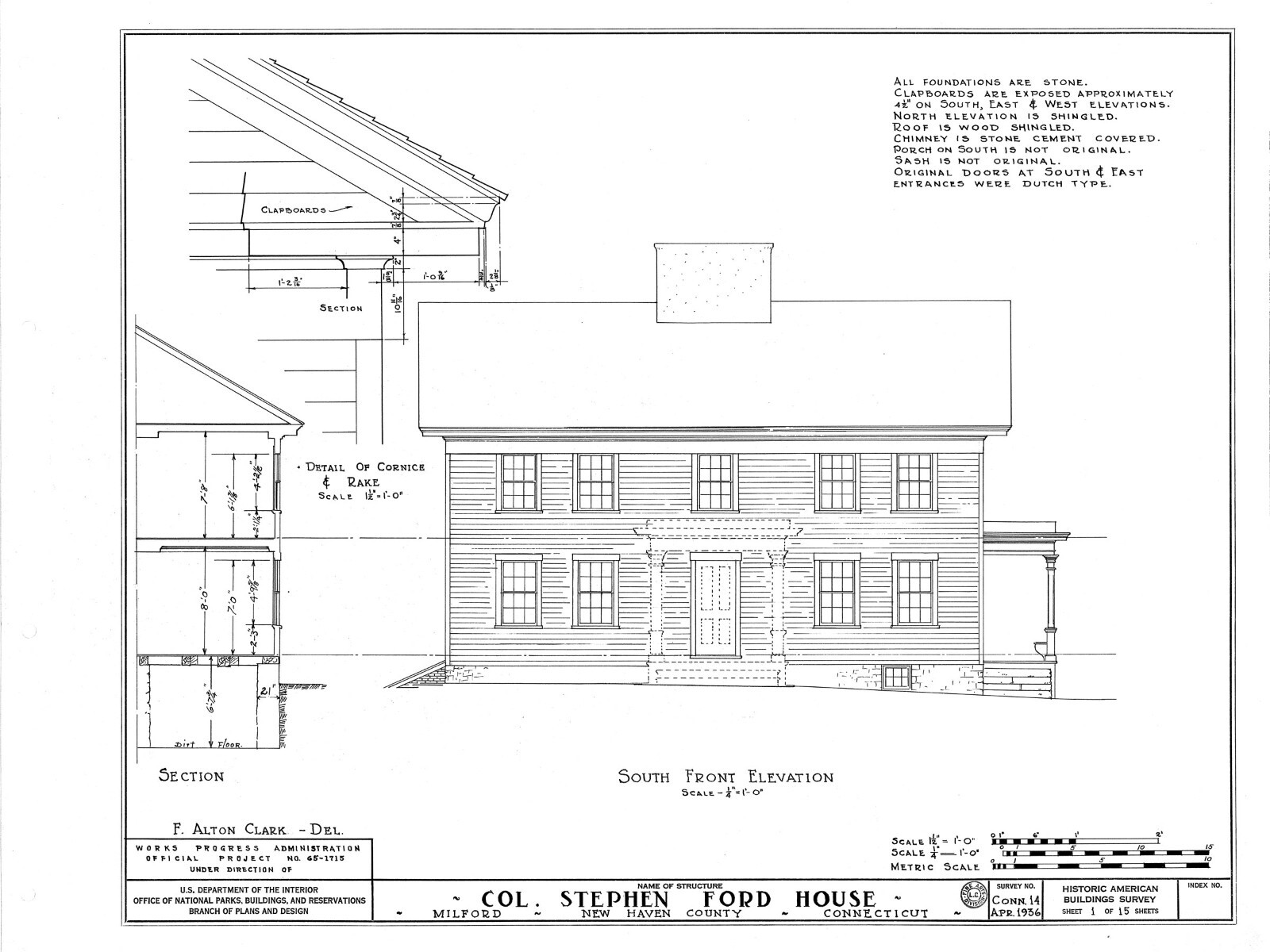 Early Colonial timber framed house, 4 bedrooms, printed architectural plans