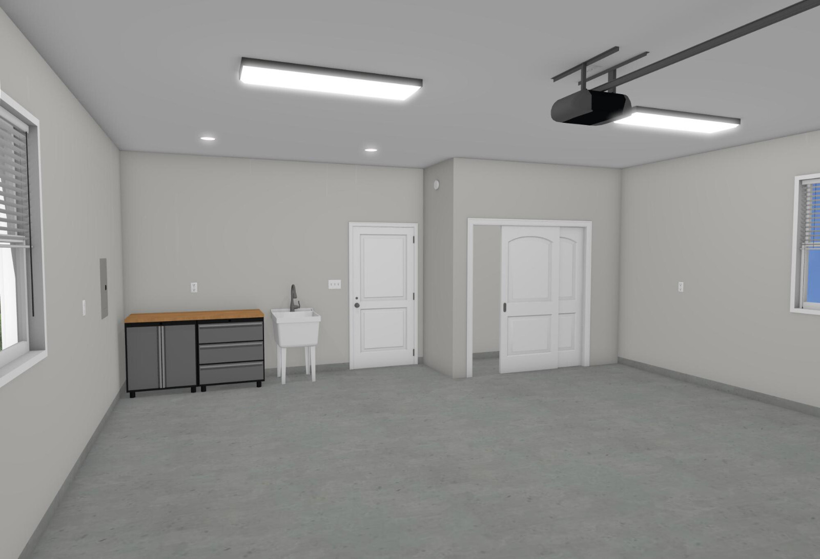 Garage Apartment (ADU) – 1 BR/1BA w/ Loft – Full House Plans, Blueprints #30011A