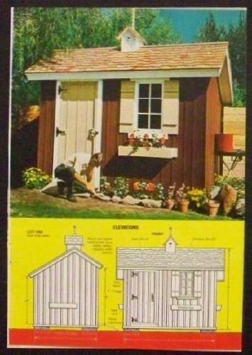 7×10 Playhouse / Garden Tool Shed How-To Design PLANS