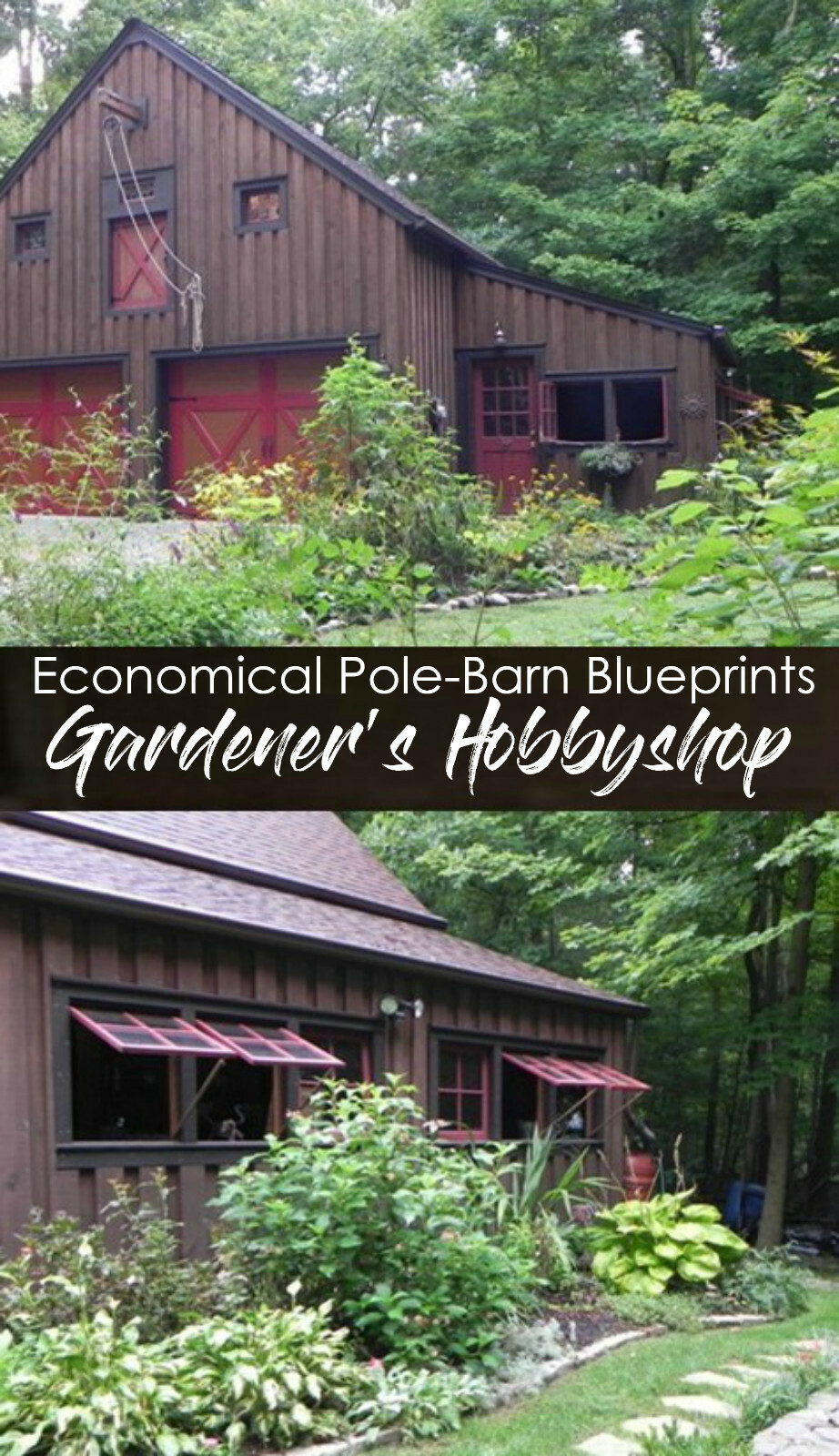 17 Workshop and Studio Designs – Complete Pole-Barn Construction Plans (S4)