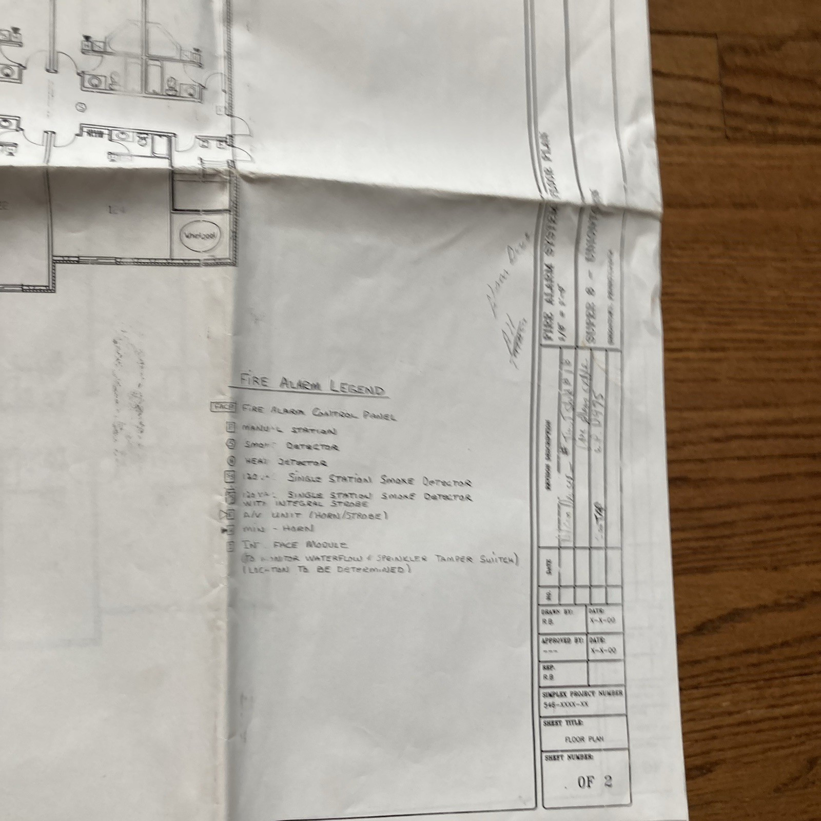 Large Foldout Architectural Blueprint Super 8 Motel Uniontown PA Y2K 36×24