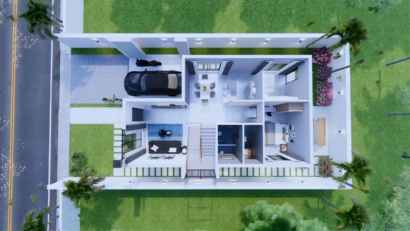 23×39 Feet House Design Plans 7×12 Meter 5 Beds 3 Baths Shed Roof (A4 Hard Copy)