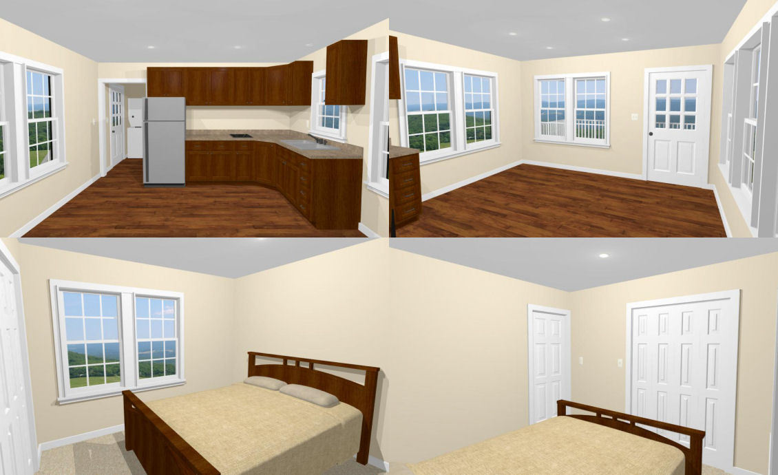 14×32 Tiny House — 567 sq ft — PDF FloorPlan — Model 6E