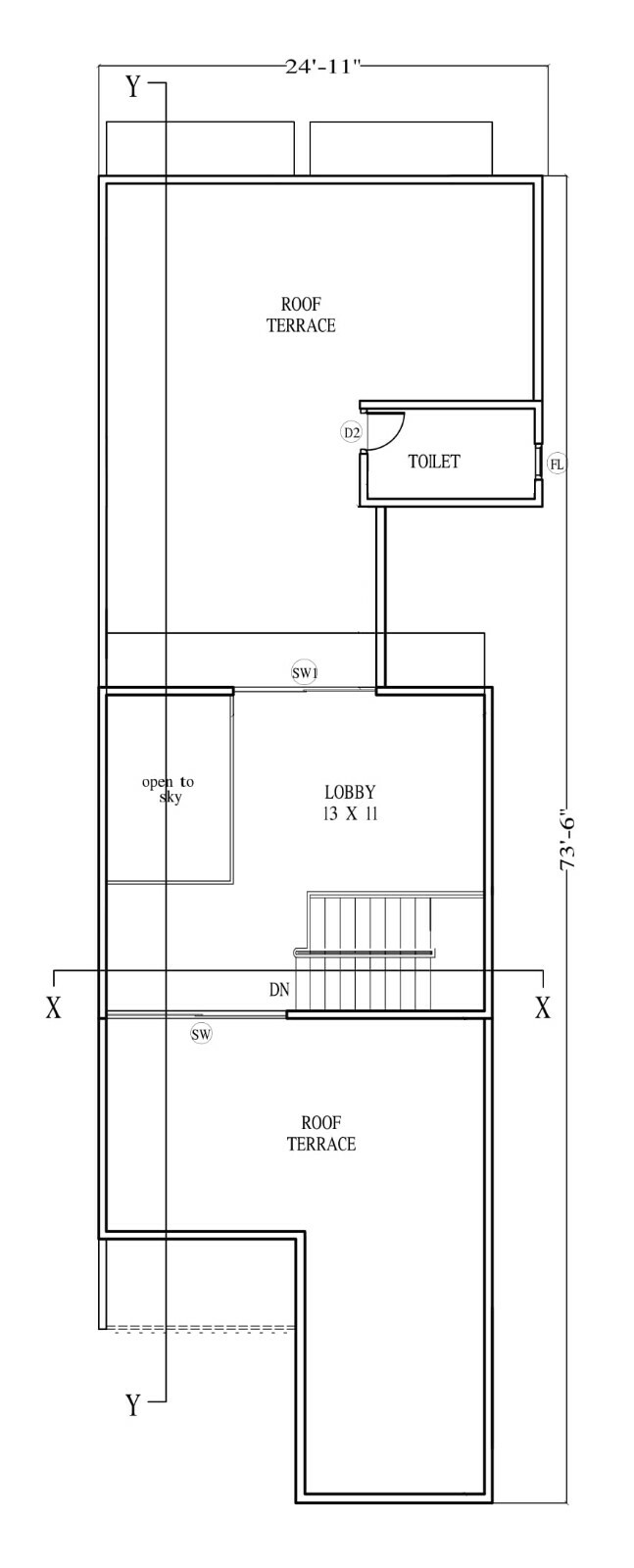 Modern House Plan Box Type 3D images DWG CAD File And PDF For Blueprint Plans