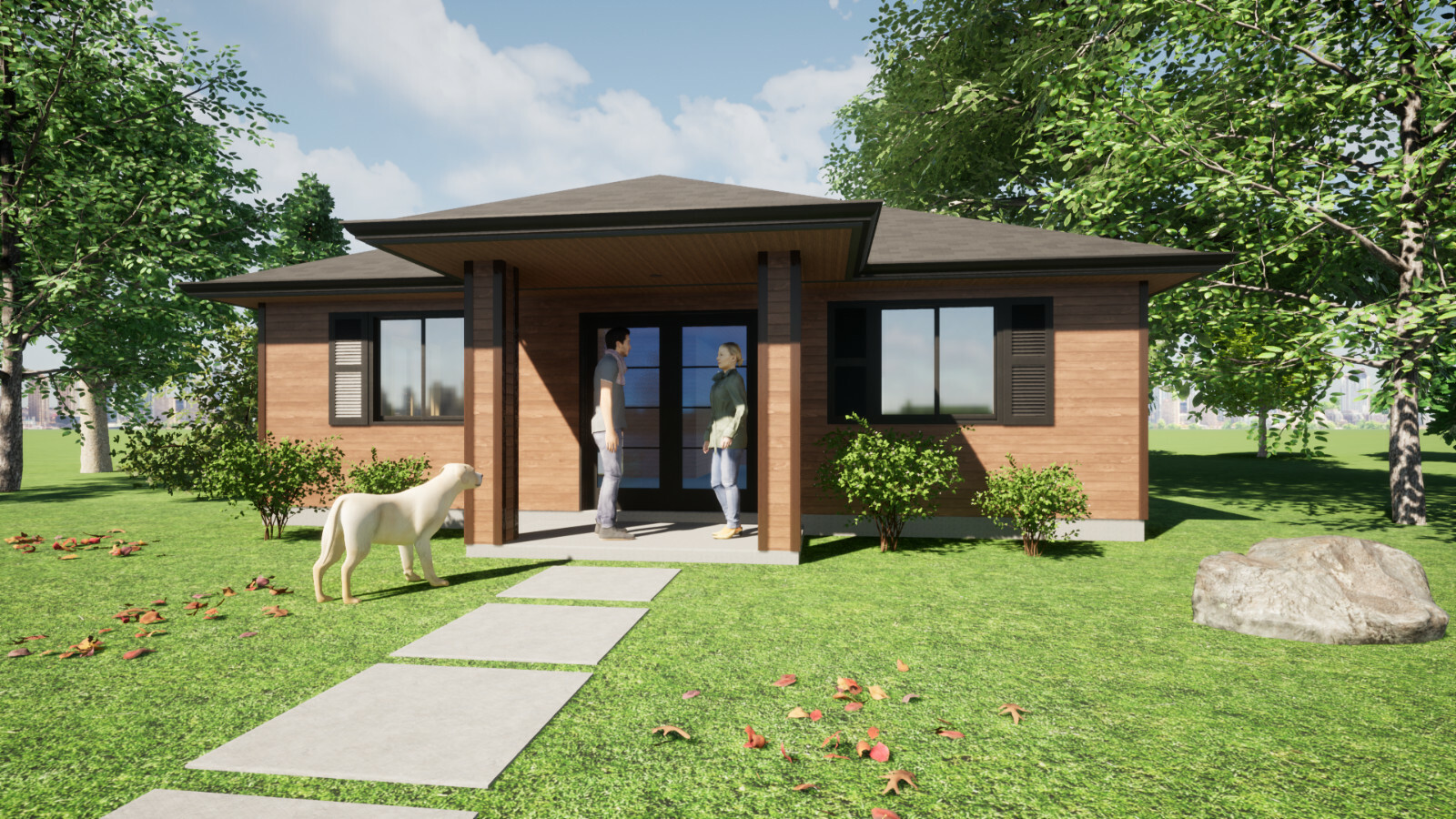 Tiny Home House Plans – 3 Bedroom, 1 bath, PDF Blue Prints, Perfect for AirBnB  