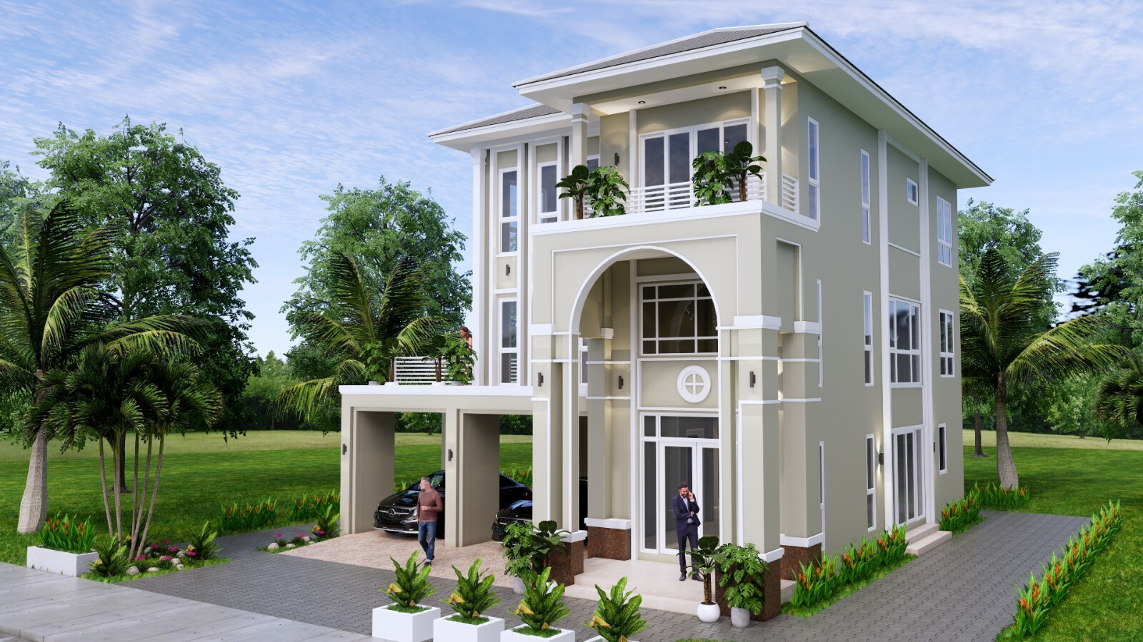 36×46 Feet House Design Plans 11×14 Meter 6 Beds 4 Baths Hip Roof (A4 Hard Copy)