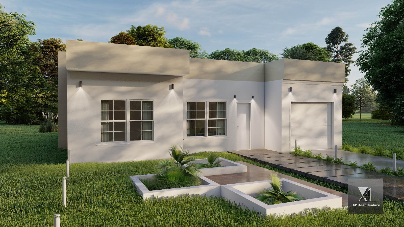 Contemporary House 114 m2 – 2 Bedrooms- 2 Bathrooms – Plan PDF