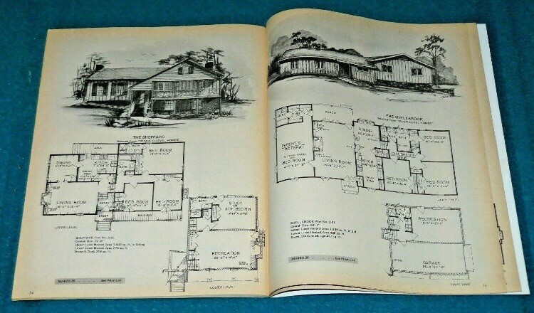 Vintage : HOUSE PLANS “Selected Homes Vol II” @ Southern UNITED STATES