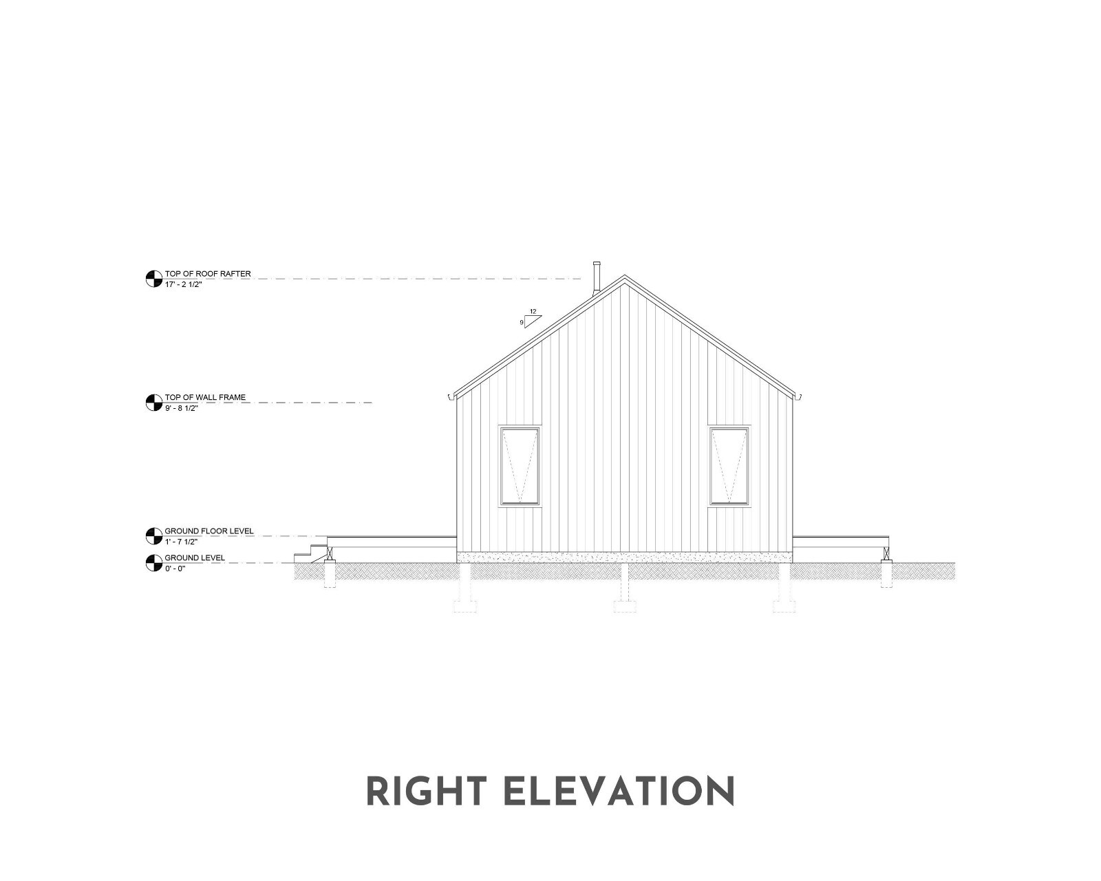 Modern Cabin House, 20′ x 44′, 880 Sq Ft, Tiny House, Architectural Plans