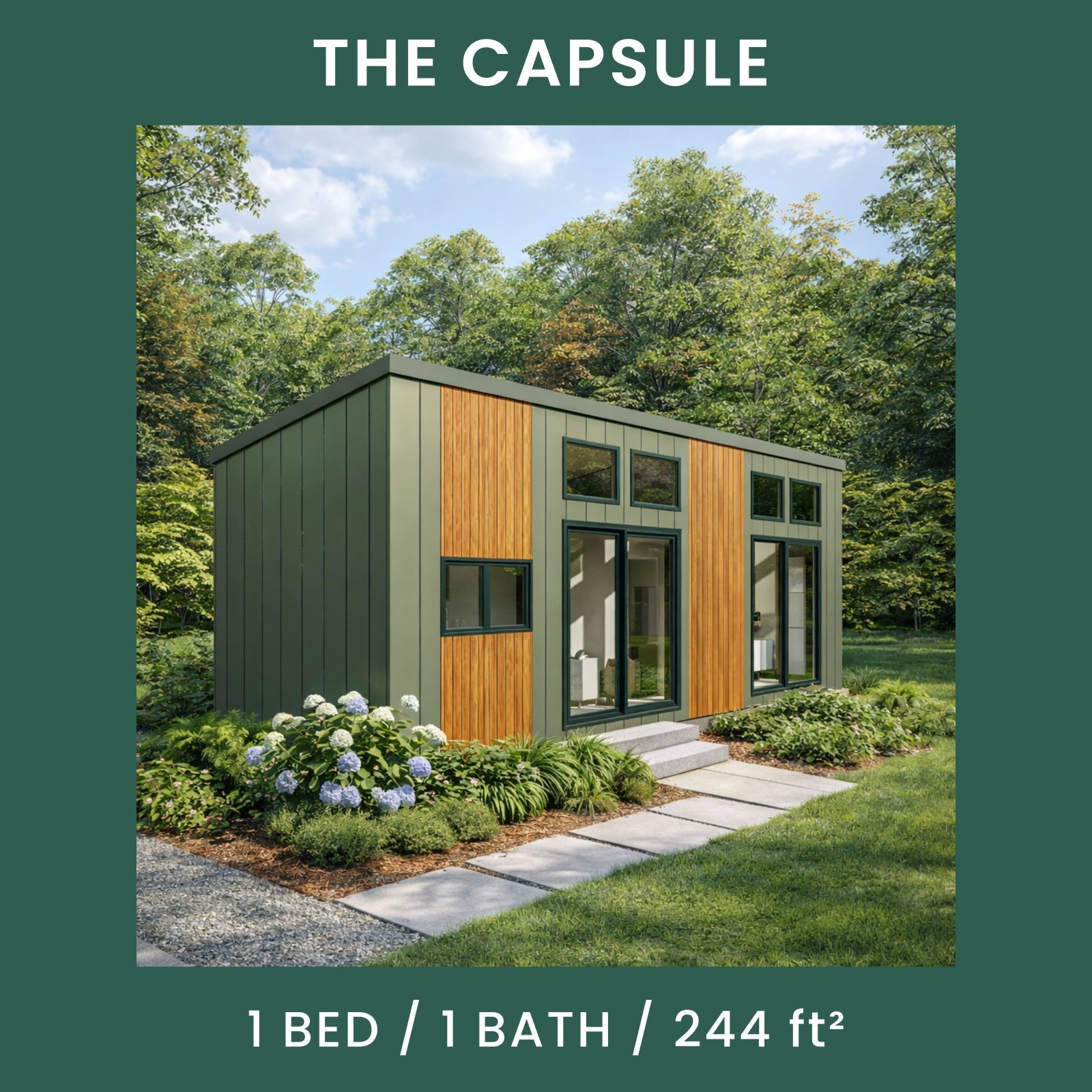 The Capsule Tiny House Blueprint Set (CAD File + Materials List)
