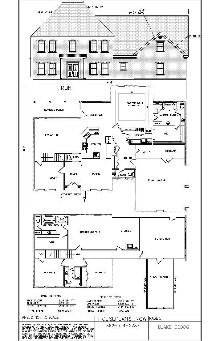 Blake_3288G 4 bed rm. / 3.5 bath , 2 car garage 2 story
