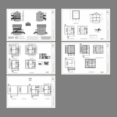 20×24 Duplex — PDF Floor Plan — 960 sq ft — Model 1A