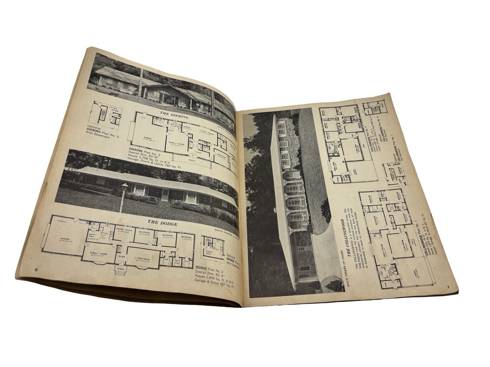 Vintage Distinctive Homes House Plans Catalog Standard Homes Plan Service 3-4 B