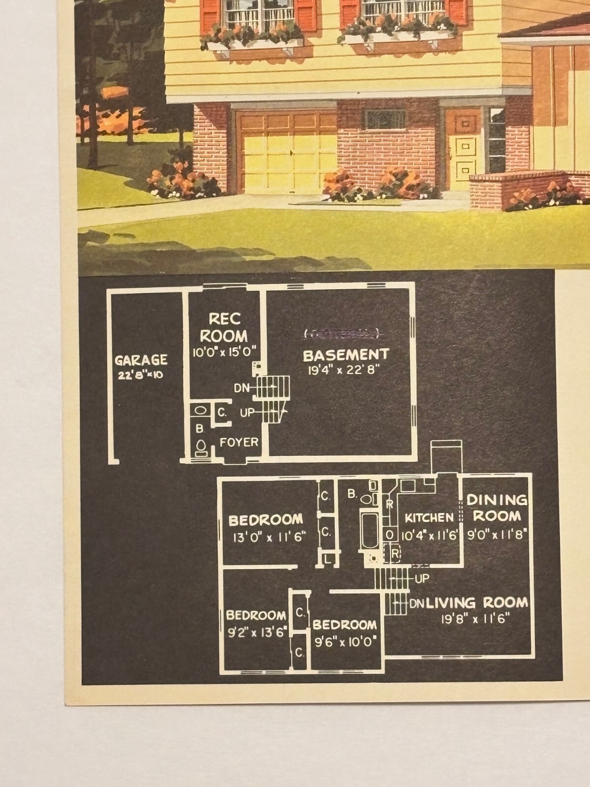 Vintage 1950s Cherry Hill NJ 13 Precision Homes Elevations Floor Plans Prices