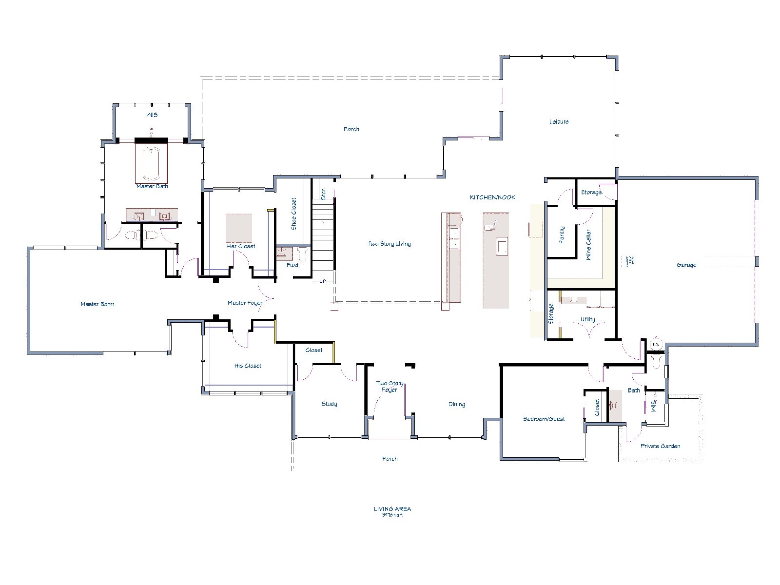 Custom Modern Home Plans – 4 BedRoom 4.5 Bathroom 5,612 sqft – $897,000