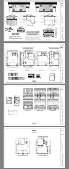 24×32 House — 1 Bedroom 1.5 Bath — 851 sq ft — PDF Floor Plan — Model 8D