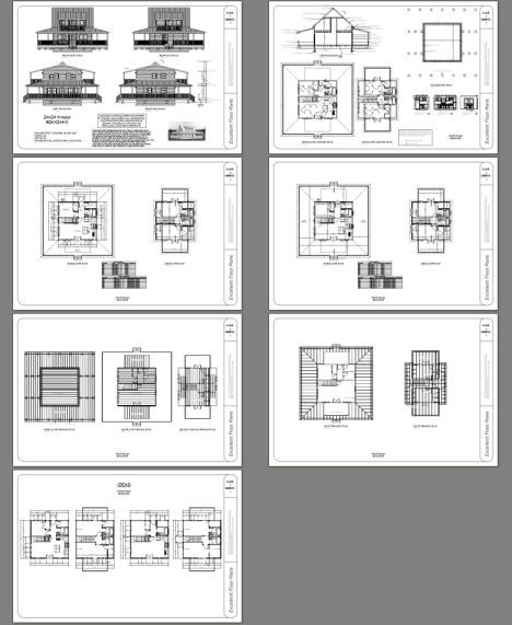 24×24 House — 2 Bedroom — 1.5 Bath 1,038 sq ft — PDF Floor Plan — Model 3I
