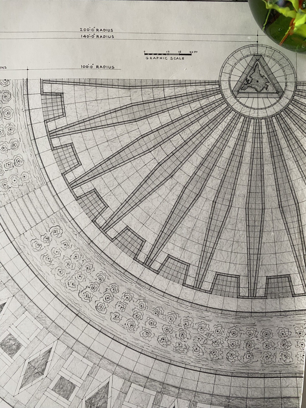 Vintage Felix De Weldon Personal Plans Blueprint Nehru Memorial New Delhi India