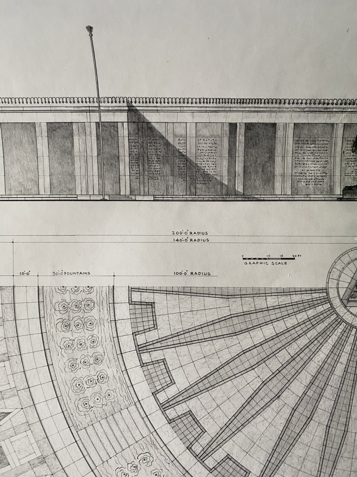 Vintage Felix De Weldon Personal Plans Blueprint Nehru Memorial New Delhi India