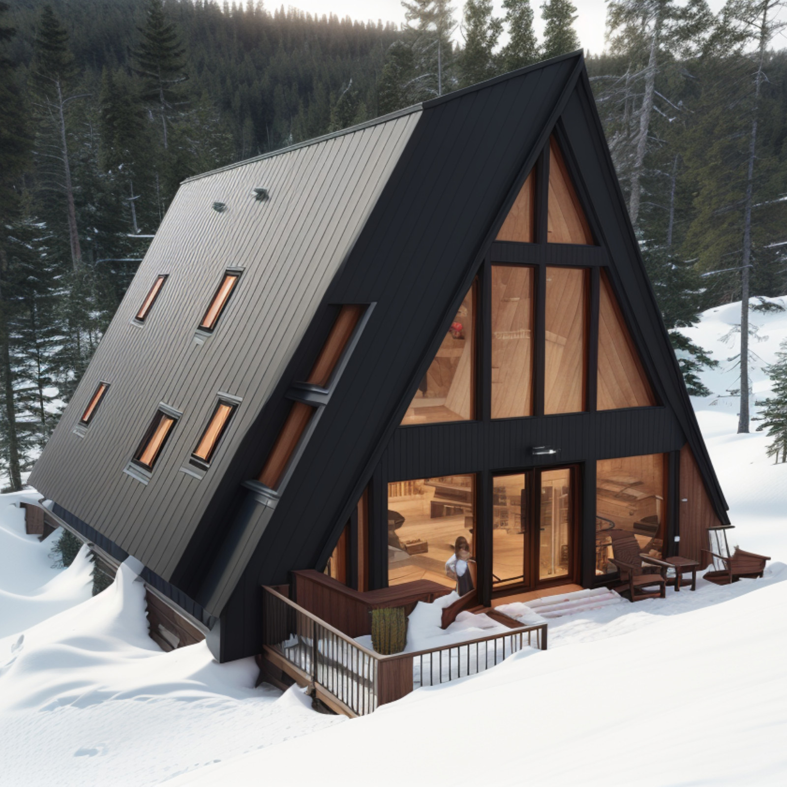 Modern House Plan, American Style House, Barndominium House, Farm House- TRİ