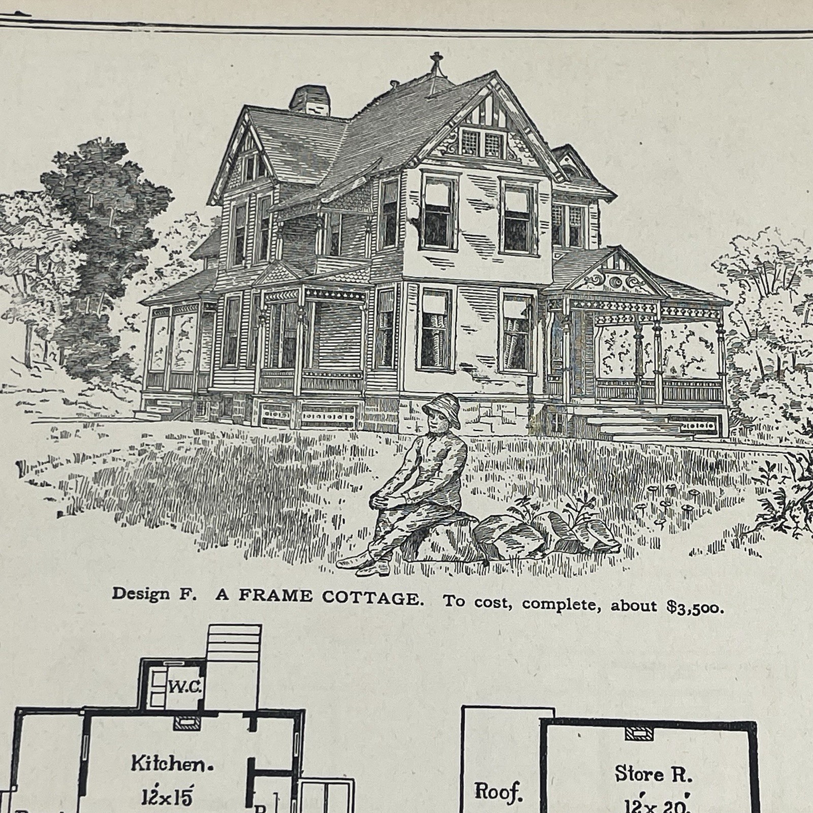 Antique Frame Cottage House Plans 1900 Floor Plans Architectural Designs