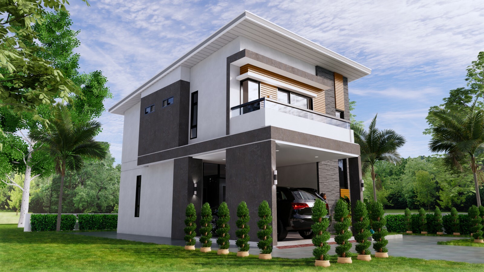 25×38 Feet Small House Plan 7.5×11.7 Meter 4 Beds 4 Baths Shed R(A4 Hard Copy)