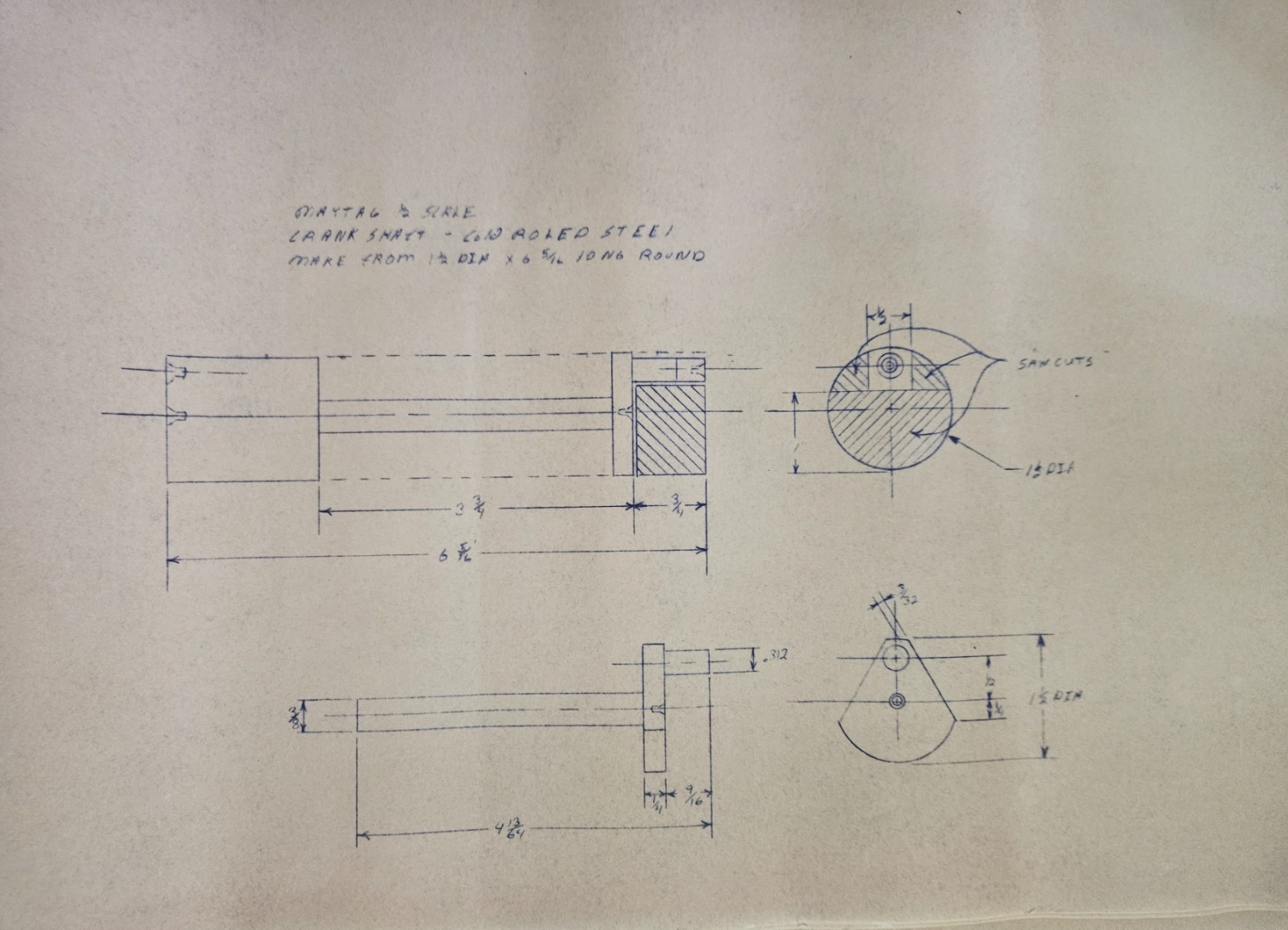 Lot of MAYTAG Blueprint Copy Paper Drawing Schematics Dimensions Instructions