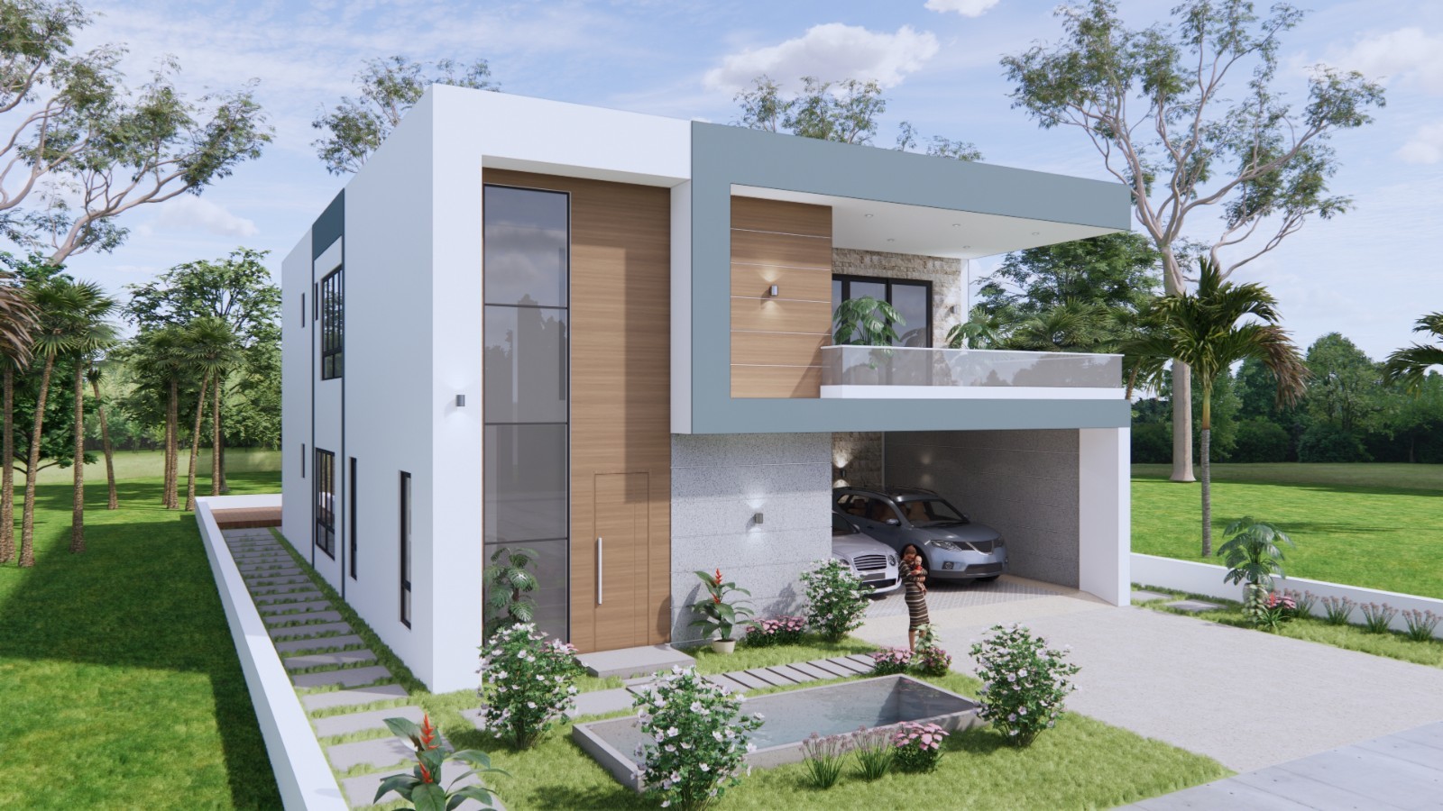 39×56 Feet House Plans 3d 12×17 Meter 5 Beds 7 Baths A4 Printed PDF & CAD Plan