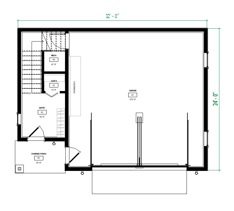 2 Story Garage Apartment Plans-Detached Garage Blueprints with Living Space