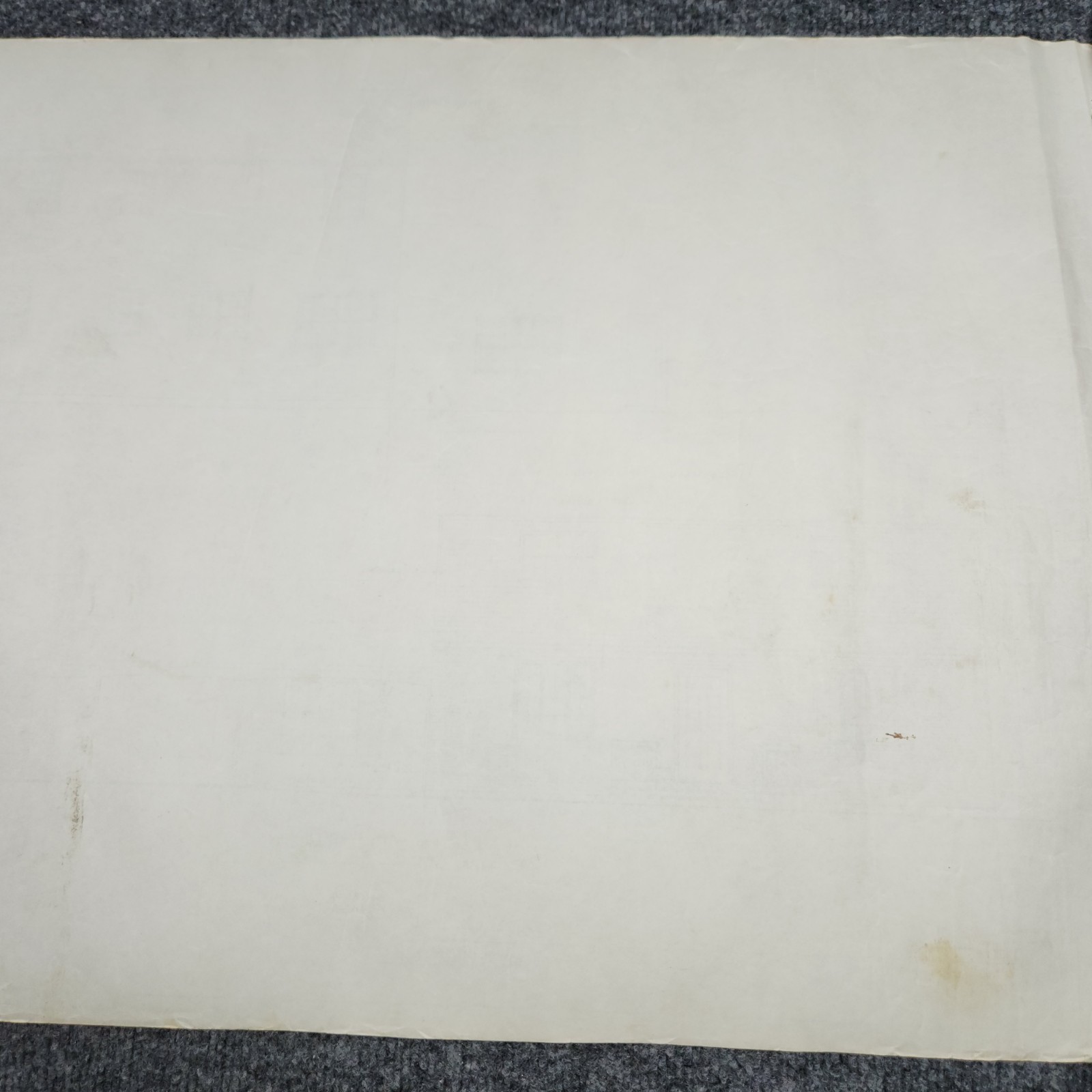 Vintage House Blueprint 33×17 1964 Mid Century Modern Drawing Art Glen Ellyn IL