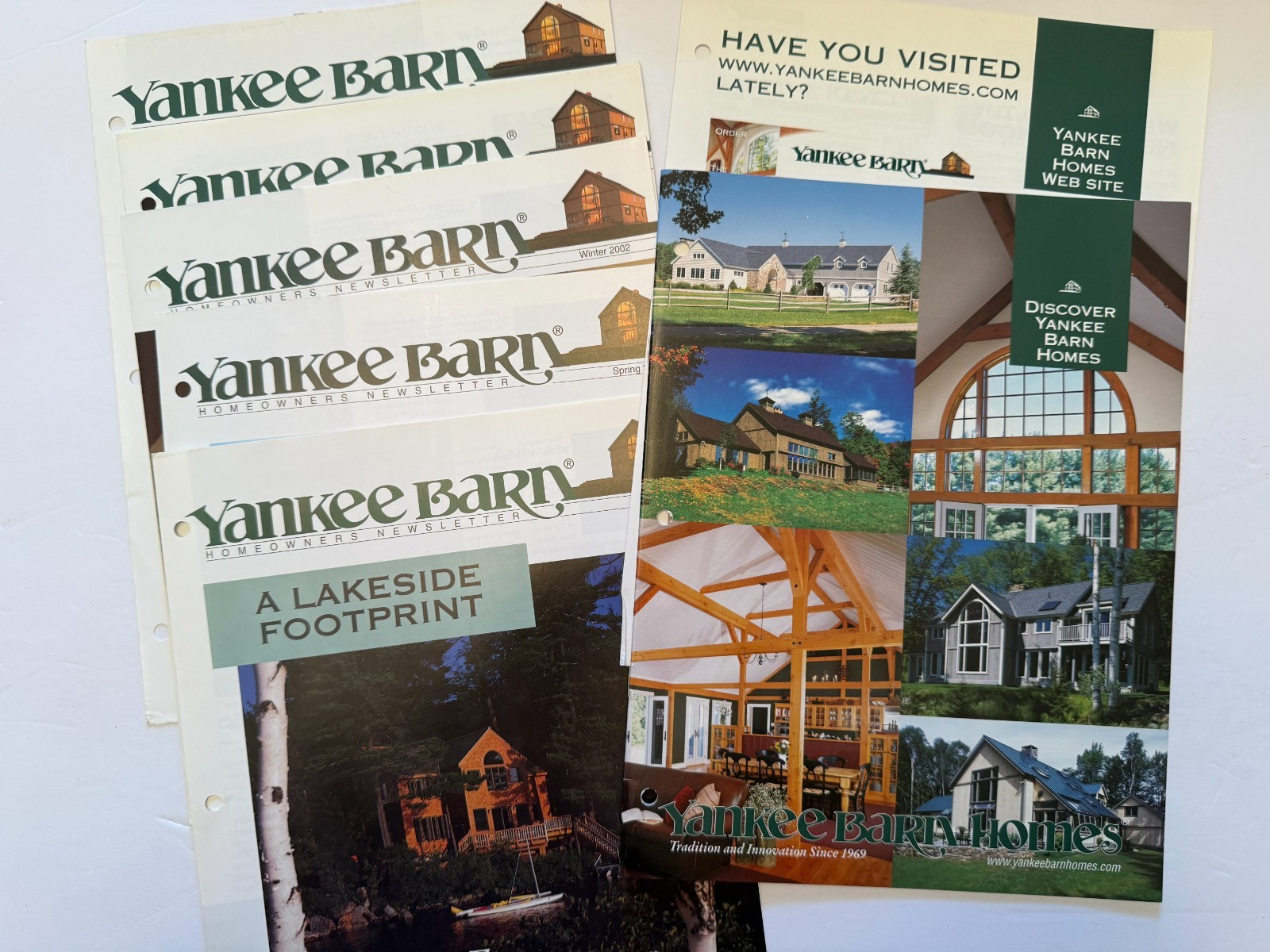 Yankee Barn Homes Brochures/Plans Set of 7 Full Color