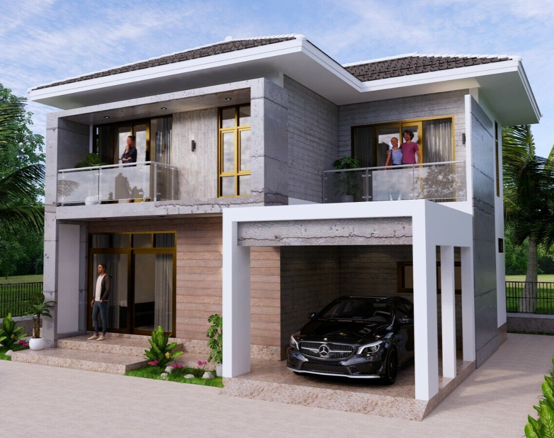 30×31 Feet Small House Design 9×9.5 Meter 3 Beds Full PDF Plan (A4 Hard Copy)