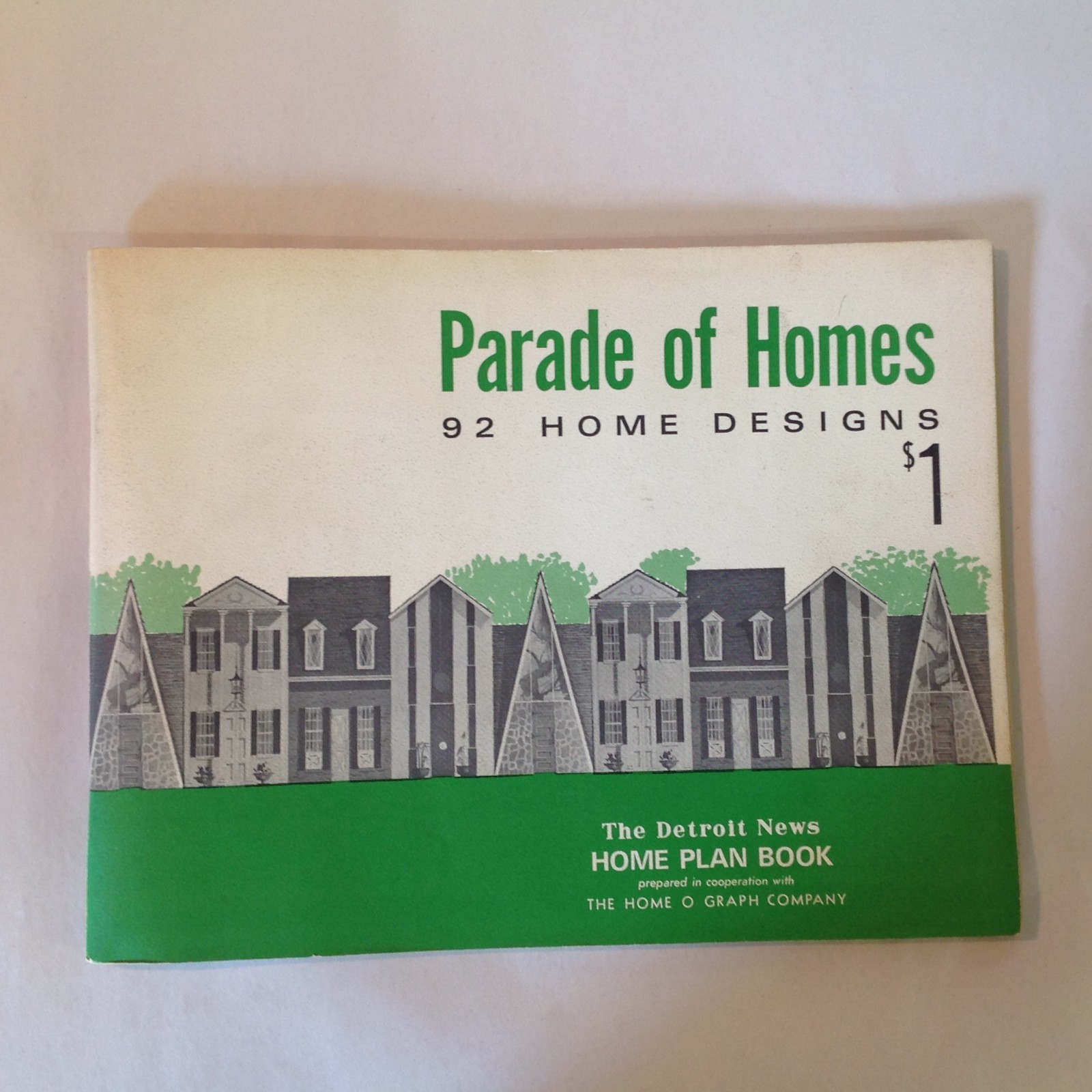Vintage 1950’s-60’s The Detroit News Parade of Homes 92 Home Designs Booklet MI