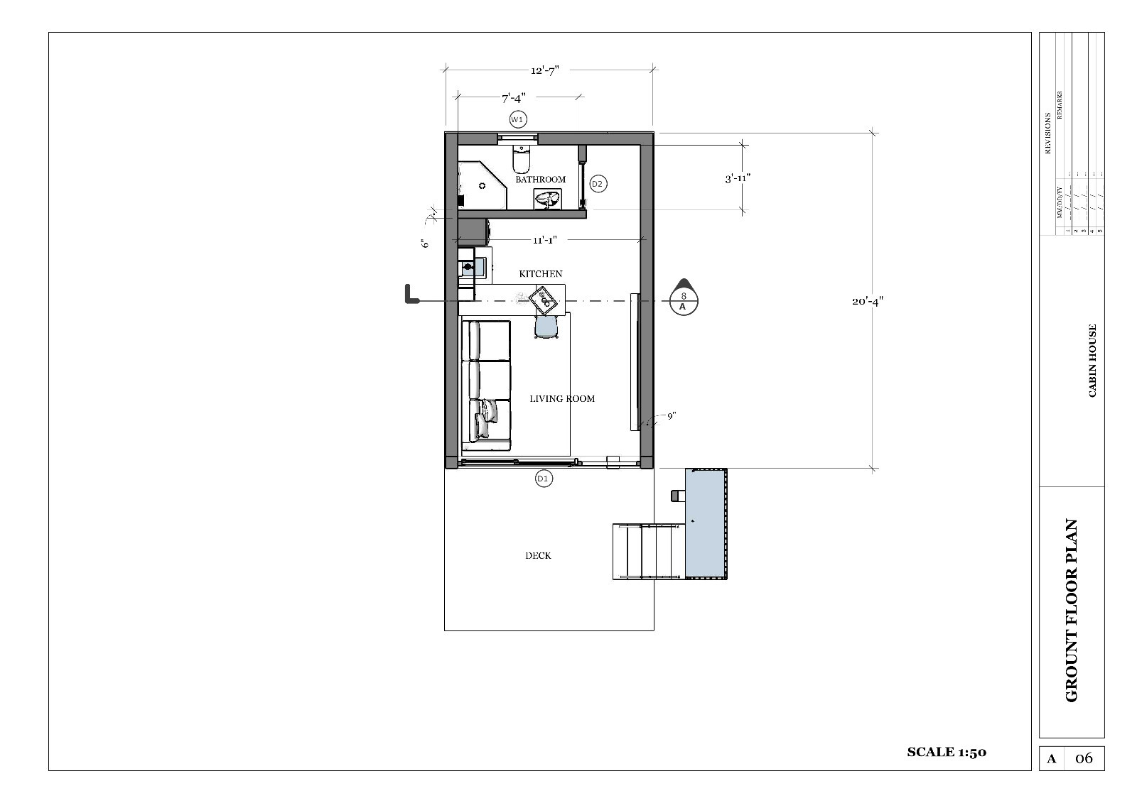 Two story Modern A-Frame Cabin House Plan 3D Images DWG File & PDF For Blueprin