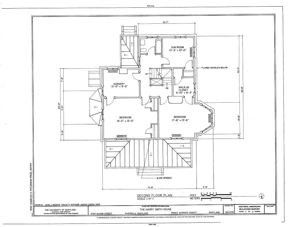 Victorian Queen Anne Style architectural home, tower, porches PRINTED PLANS